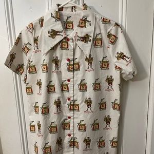 vintage Falstaff Beer button-up